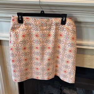 Patterned Women's Skirt - Multicolor. Peach. Size 12. Worn once.  Listing 17197